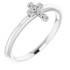 Faith meets fashion in this diamond cross ring.