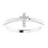 Faith meets fashion in this diamond cross ring.