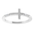 Subtle and shimmering, this diamond cross ring is a beautiful way to celebrate your faith.