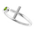 Express your faith with this platinum cross ring.