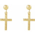A subtle nod to their faith, these cross earrings are certain to be treasured.