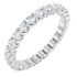 As bold as your love, this diamond eternity band adds sparkle to your celebration.