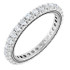 As bold as your love, this diamond eternity band adds sparkle to your celebration.