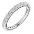 As bold as your love, this diamond eternity band adds sparkle to your celebration.
