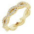 As bold as your love, this diamond eternity band adds sparkle to your celebration.