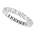 As bold as your love, this diamond eternity band adds sparkle to your celebration.