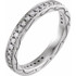 As bold as your love, this diamond eternity band adds sparkle to your celebration.