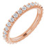 As bold as your love, this diamond eternity band adds sparkle to your celebration.