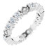As bold as your love, this diamond eternity band adds sparkle to your celebration.