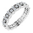 As bold as your love, this diamond eternity band adds sparkle to your celebration.