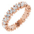 As bold as your love, this diamond eternity band adds sparkle to your celebration.