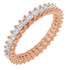 As bold as your love, this diamond eternity band adds sparkle to your celebration.