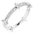 As bold as your love, this diamond eternity band adds sparkle to your celebration.