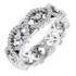 As bold as your love, this diamond eternity band adds sparkle to your celebration.