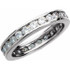 As bold as your love, this diamond eternity band adds sparkle to your celebration.