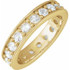 As bold as your love, this diamond eternity band adds sparkle to your celebration.