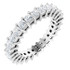 As bold as your love, this diamond eternity band adds sparkle to your celebration.