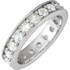 As bold as your love, this diamond eternity band adds sparkle to your celebration.