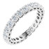 As bold as your love, this diamond eternity band adds sparkle to your celebration.