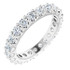 As bold as your love, this diamond eternity band adds sparkle to your celebration.