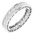 As bold as your love, this diamond eternity band adds sparkle to your celebration.