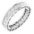 As bold as your love, this diamond eternity band adds sparkle to your celebration.