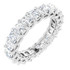 As bold as your love, this diamond eternity band adds sparkle to your celebration.