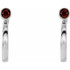 Celebrate a special birthday with these timeless garnet earrings.