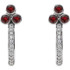 Celebrate a special birthday with these timeless garnet earrings.