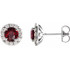 Celebrate a special birthday with these timeless garnet earrings.