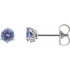 Pique her interest with these tanzanite stud earrings.