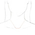 A simplistic yet elegant necklace design with a traditional or trendy style will give you a tailored look that goes from daytime wear to a night out on the town with ease. The approximate pendant size is 39.90mm (1 1/2 inch) in width by 10mm in length. The cable chain closes with a spring ring clasp, is 1mm in width and adjusts 16 to 18 inches in length.