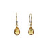 Elegant and dramatic, these captivating drop earrings are a statement look any woman would adore. Fashioned in 14K yellow gold, each  earring showcases a 09.00x06.00mm citrine gemstones. The drop is adorned with two shimmering diamond accents and polished to a fine shine, making this romantic gift the perfect birthday surprise.