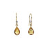 Elegant and dramatic, these captivating drop earrings are a statement look any woman would adore. Fashioned in 14K yellow gold, each  earring showcases a 09.00x06.00mm citrine gemstones. The drop is adorned with two shimmering diamond accents and polished to a fine shine, making this romantic gift the perfect birthday surprise.