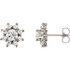 These pretty 14k white gold earrings feature a cluster of sparkling round-cut diamonds. Radiant with 1 3/4 ct. tw. and has a bright polish to shine.