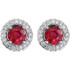 Exceptional brilliance of enormous proportions. Slightly domed to catch light from every direction, these earrings make a stunning impression at first and second glance.