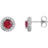 Exceptional brilliance of enormous proportions. Slightly domed to catch light from every direction, these earrings make a stunning impression at first and second glance.