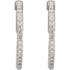 These cubic zirconia hoop earrings are a sweet way to accessorize.