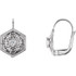 Add a touch of glamour to her everyday look with these fine earrings. Fashioned in 14k white gold and has a bright polish to shine.