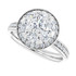 Sparkling and sentimental, this diamond engagement ring will take her breath away. 