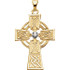 A deep and devoted connection to faith is something to honor. Express loyalty with a magnificent cross pendant. Crafted in 14K gold and has a bright polish to shine.