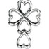 Add the 14k white gold Love Heart cross pendant to your jewelry collection. It features a stylish and elegant design.