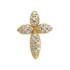 The perfect combination of sparkle and symbolism. This beautiful style cross pendant shines with the addition of round-cut diamonds (.29 ct. t.w.) in 14k yellow gold.