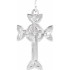 A simple but meaningful symbol of faith, this cross pendant is crafted in substantial sterling silver with a brightly polished finish.