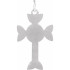 A simple but meaningful symbol of faith, this cross pendant is crafted in substantial sterling silver with a brightly polished finish.