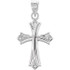 This hollow cross pendant styled in 14K gold is a sweet way to show devotion. Polished to a brilliant shine. Chain sold separately!