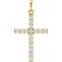 Express your faith with style, with this gorgeous and modern diamond 1.00 ct cross pendant, which includes 16 brilliant-cut round diamonds. The Diamonds are very sparkly and of very high quality, and are of G-H Color, SI Clarity.