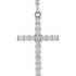 Altogether amazing, the 3/4 ct tw diamond 18" cross necklace in 14k white gold is just the right piece. A stunning look from our necklace collection, this piece is sure to impress. A high polish makes the white gold shine beautifully. 