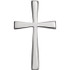 This sterling silver cross pendant has an elegant yet substantial design. Pendant measures 18.00x11.00mm and has a bright polish to shine. Chain sold separately!