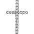 Love for religion is truly something to celebrate. Petite Diamond cross pendant in platinum. Radiant with 1/2 ct. tw. and polished to a brilliant shine.